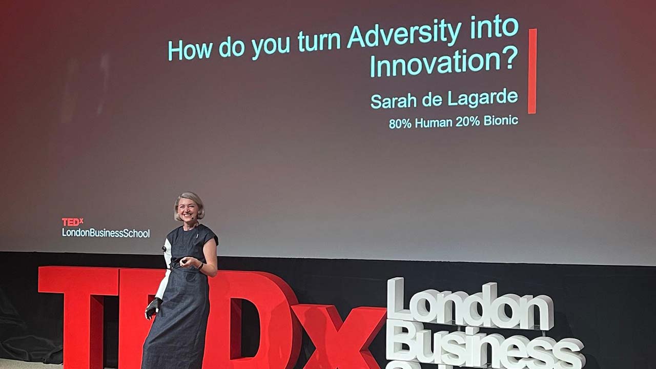 Turning Adversity into Innovation: Sarah de Lagarde for TEDx London Business School Turning Adversity into Innovation: Sarah de Lagarde for TEDx London Business School